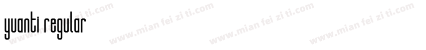 yuanti regular字体转换